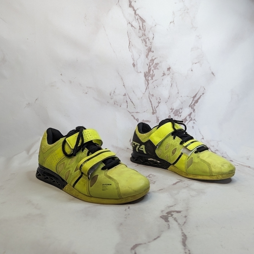 Reebok CrossFit Shoe Men 9 Yellow U Form Lifter Plus 2.0 CF74 109353471